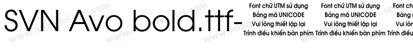 SVN Avo bold.ttf字体转换